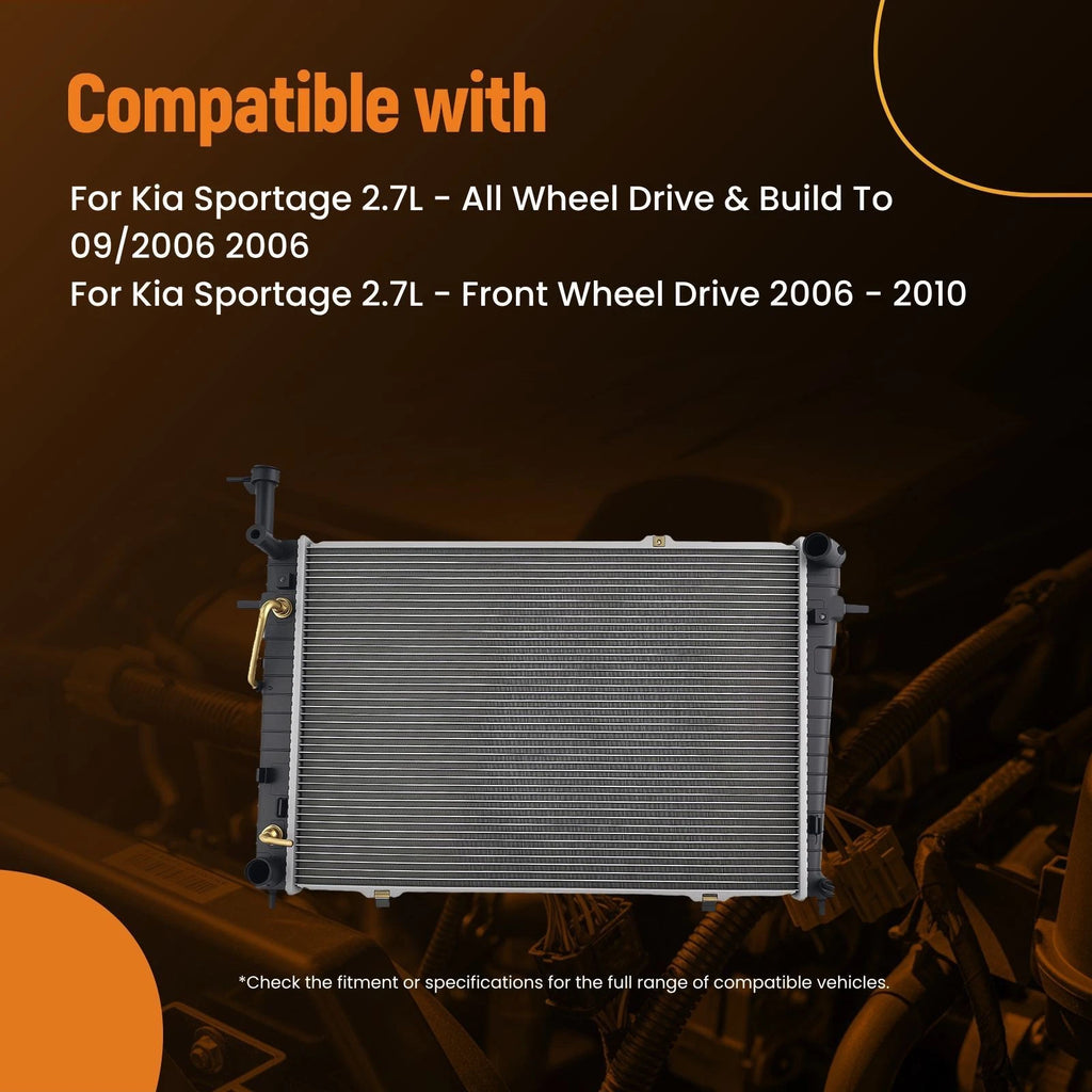 Coolant Radiator for Hyundai Tucson 2005 (2.7L) 253102E800 253102E801