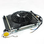 Water Cooled Radiator Cooler + Fan for 150cc 200cc 250cc PIT Quad ATV Buggy