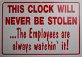Clock for Man Cave (Plastic)