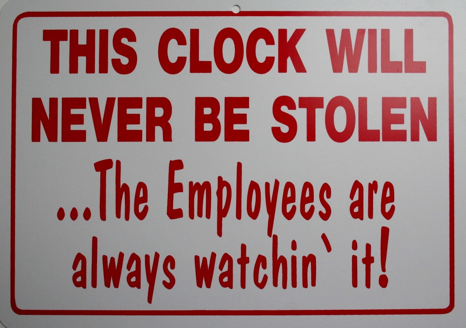 Clock for Man Cave (Plastic)
