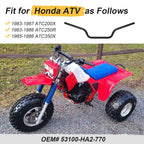Handlebar for Honda ATC350X (1985–1986) 53100-HA2-770, Drain & Vent Holes