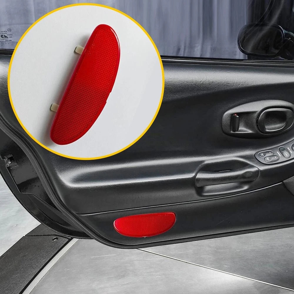 Door Panel Reflector Light Lens for Corvette (1997–2004) Red