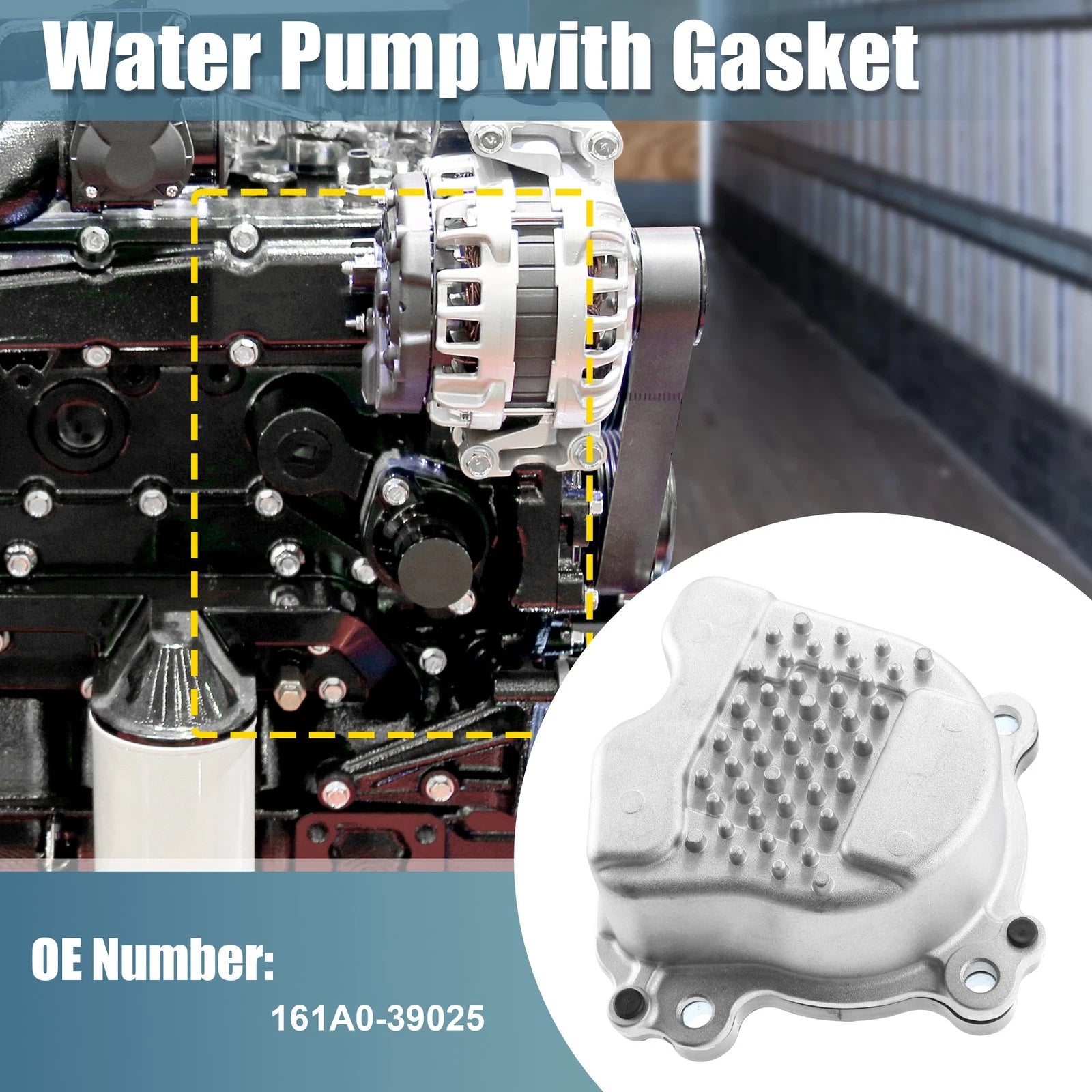 Electric Water Pump 161A0-39025 for Toyota Camry Hybrid (2012–2017)