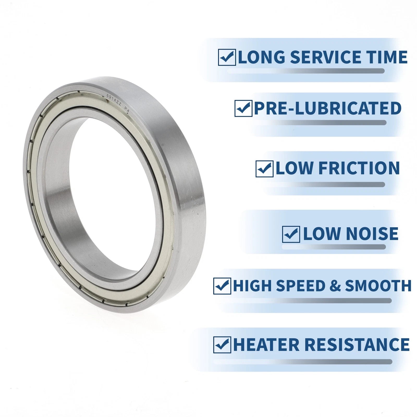 Deep Groove Ball Bearing P4 70x100x16mm for Scooter Skateboard (1 Pc)