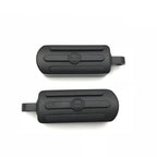 Black Gear Skull Footpegs for Harley Wide Glide Fat Boy Dyna (1984–2017)