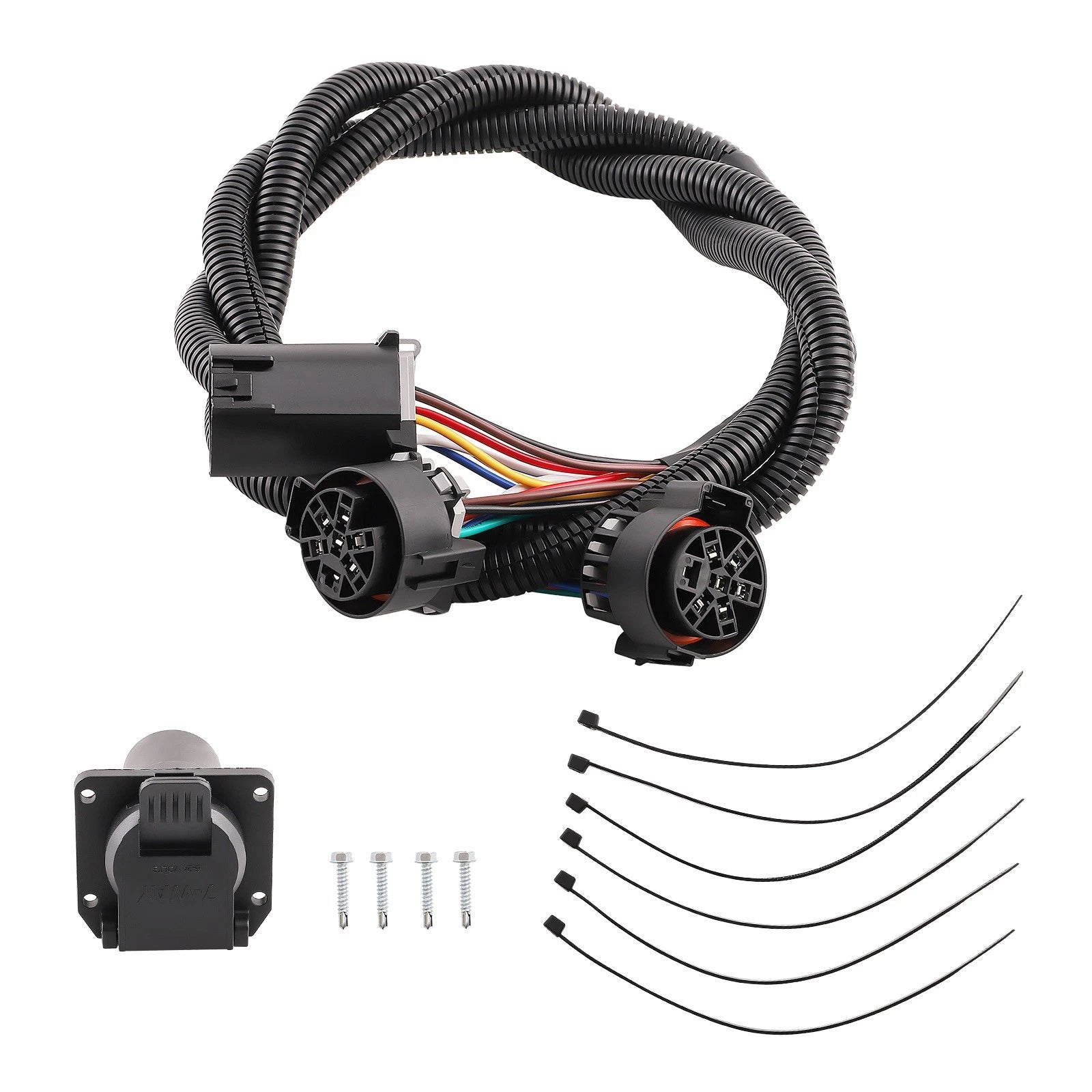 T Connector Trailer Wiring Harness for Chevrolet, GMC, Ford, Ram