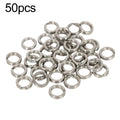 50pcs Stainless Steel Hook Connectors for Lure Rigging