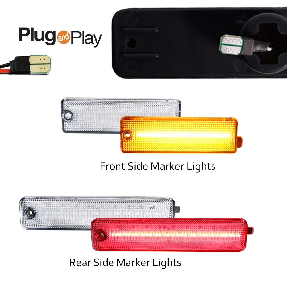 Set of 4 LED Side Marker Lights for Pontiac Firebird (1998–2002)