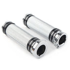 Handlebar Hand Grips for Harley Sportster Dyna Softail Touring V-Rod (2000–2023) Chrome