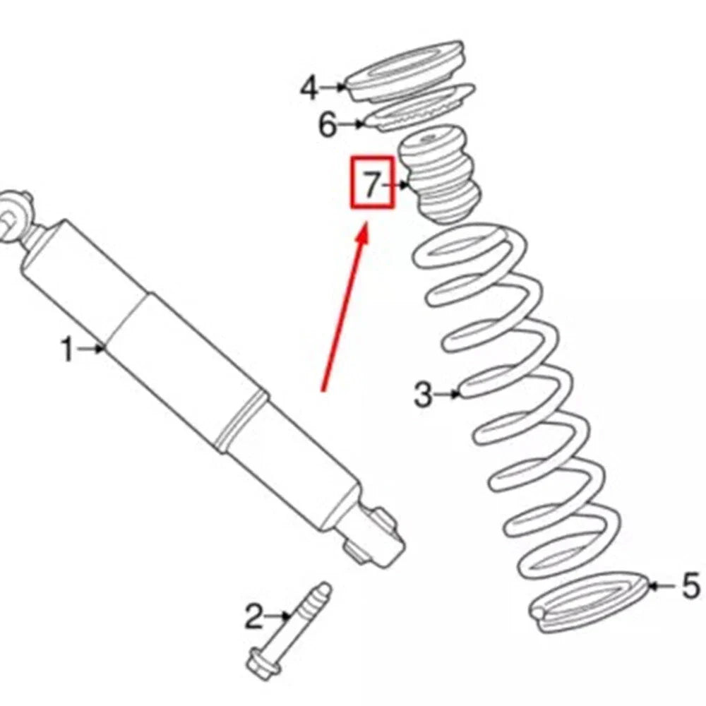 Rear Bump Stops for 2002-2008 Jaguar X-Type (C2S9225, C2S3206)