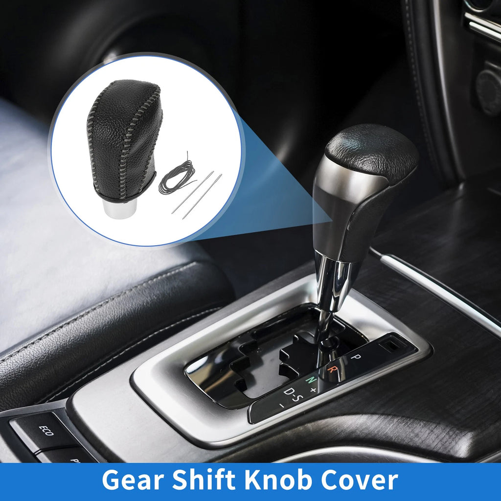 Set of 1 Gear Shift Knob Cover for Volkswagen Golf (2015–2019) Pebbled Black Grey