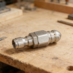 Set of 2 Stainless Steel High Pressure Sewer Jet Nozzles for Drain Cleaning