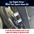 Engine Motor Hood Vent Spacer Riser Kit for Universal (2010-2020)