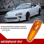 2X Amber Lens Front Bumper Side Marker Lights for Toyota Celica (2000–2005)