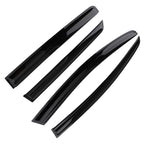 Set of 4 Window Visor Rain Guards for Honda Jazz (2015–2020) Black