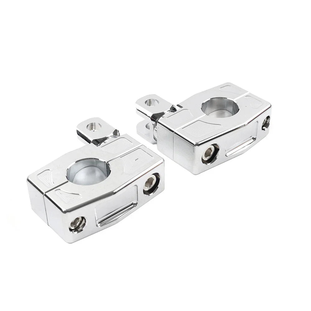25MM Foot Peg Rest Clamp Bracket for Harley Crash Bar