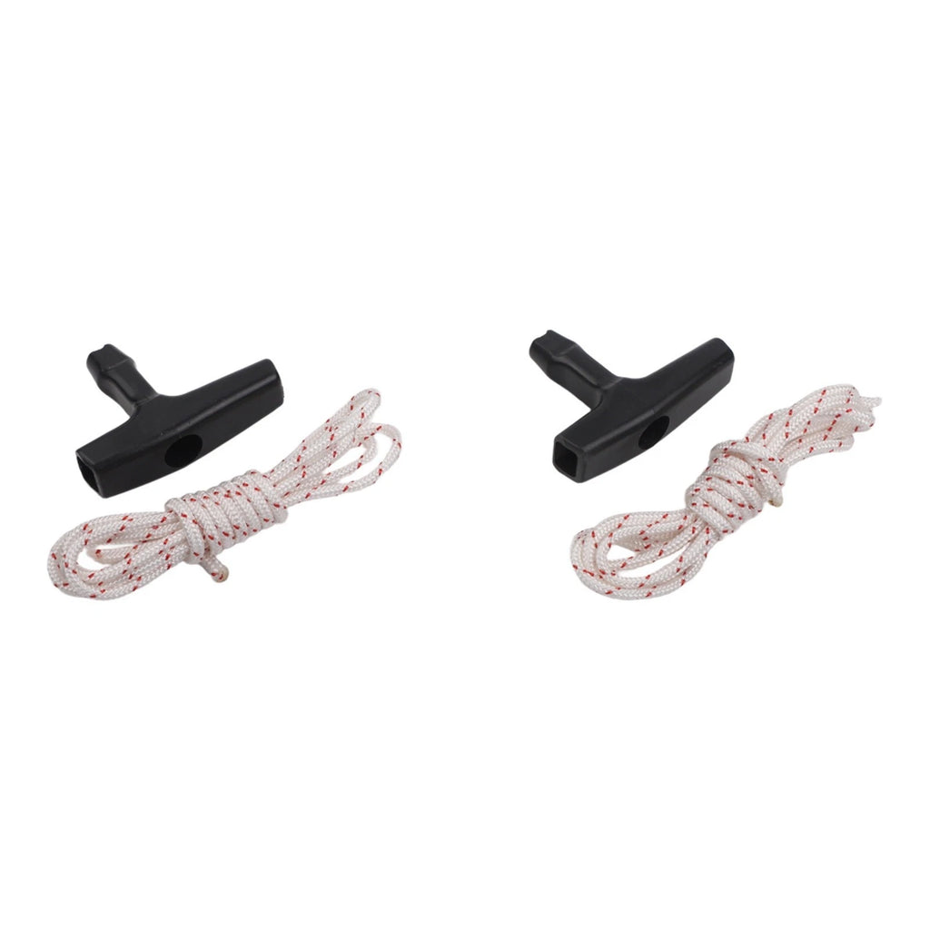 Set of 2 Plastic Recoil Starter Handles for (4mm Rope)