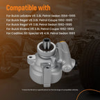 Power Steering Pump for Buick Regal Riviera Cadillac Fleetwood (V6 3.8L, V8 4.9L)