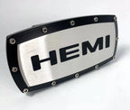 Hitch Cover Plug 2 Inch for Dodge Hemi Tow Receiver (Black Script)