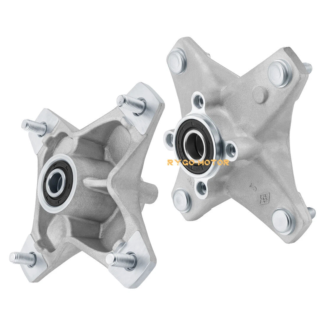 2 Front Wheel Hubs w/Studs Seals Bearings for Yamaha Raptor 660R 700 YFZ450 450R