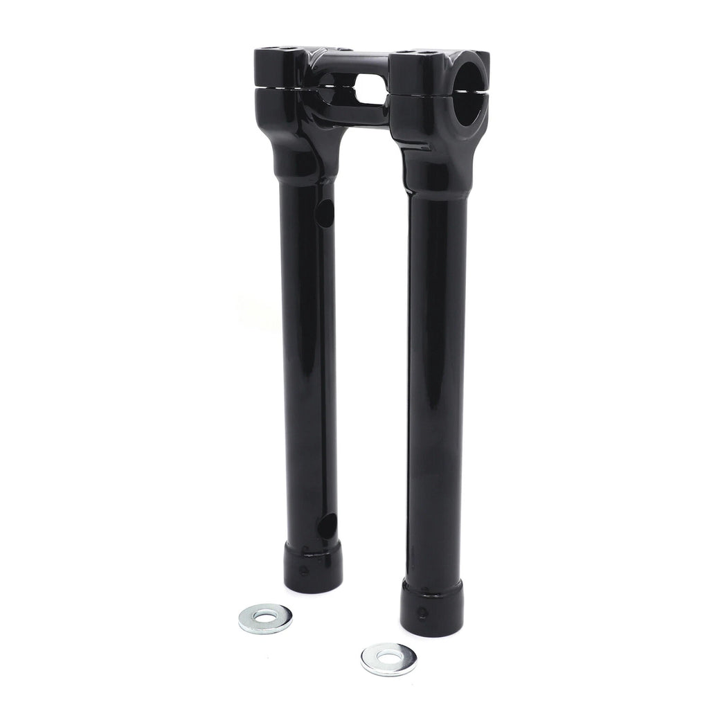CNC Black 12" Riser Handlebar Top Clamp for Harley Touring Dyna