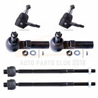Set of 6 Tie Rod Ends & Ball Joints for Buick LeSabre/Riviera
