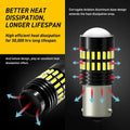 2X AUXITO P21W 1156 7506 LED Reverse Light BA15S Backup Bulbs (6000K)