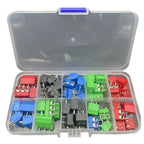 68PCS 5.0mm Pitch PCB Mount Screw Terminal Blocks 2 Pin 3 Pin