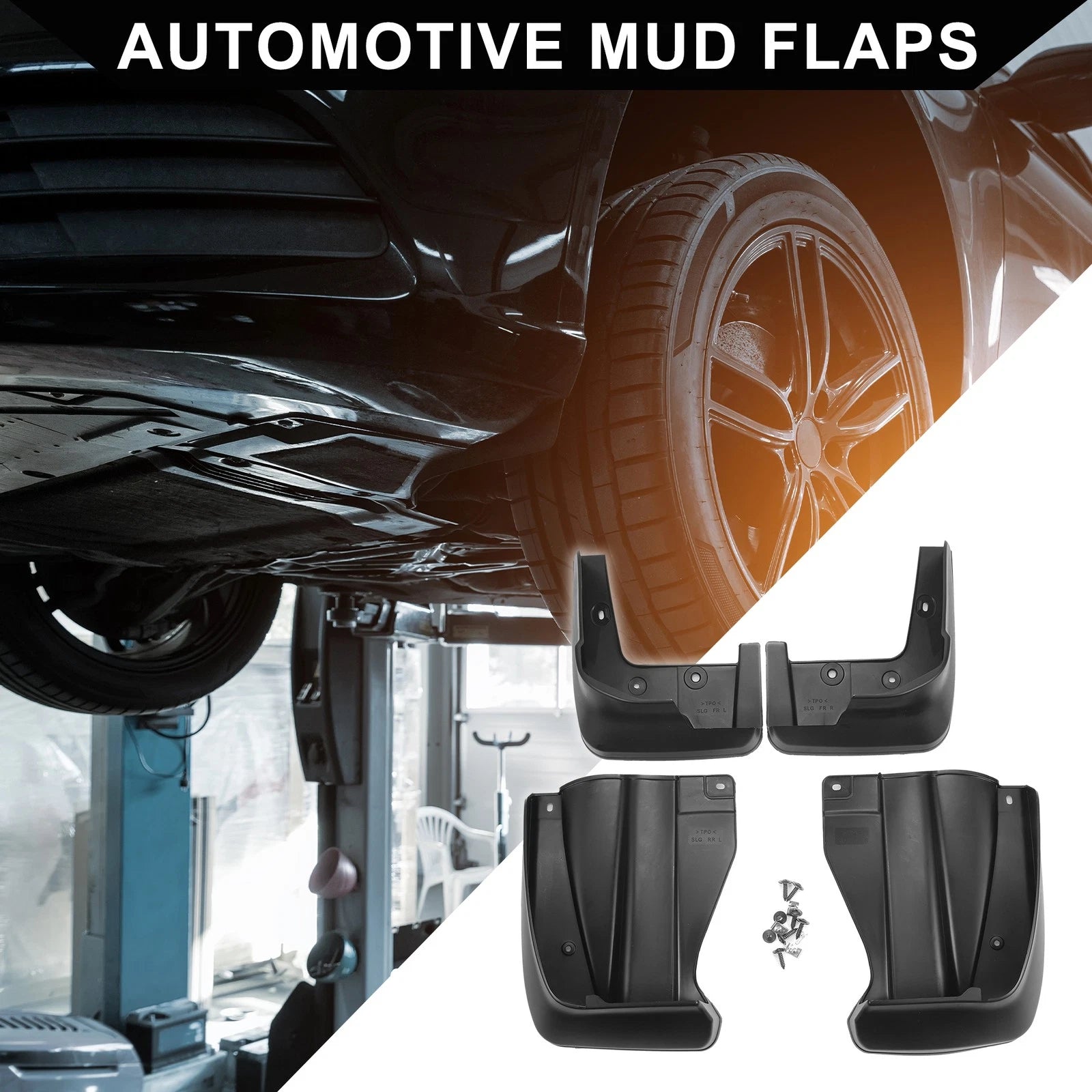 Set of 2 Front & Rear Mud Flap Splash Guards for Honda Odyssey (2009–2013)