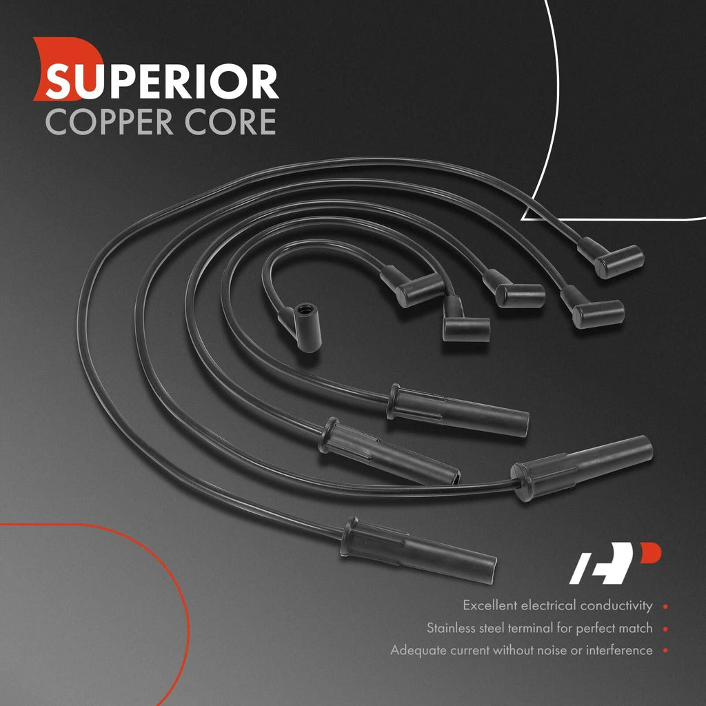 5x Spark Plug Wire Set for Chevrolet S10 Blazer GMC S15 (1983–2005)