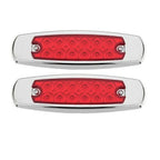 Red 12 LED Sealed Side Marker Clearance Lights for Trailer