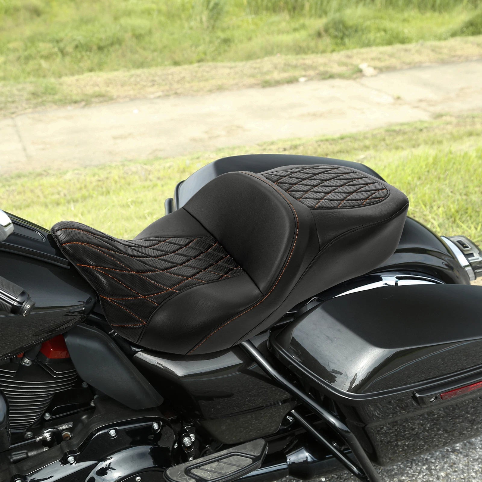 Rider Driver Passenger Seat for Harley Touring Street Road Glide (2009–2023)