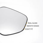 Left Side Heated White Mirror Glass for Honda HR-V (2014–2020)