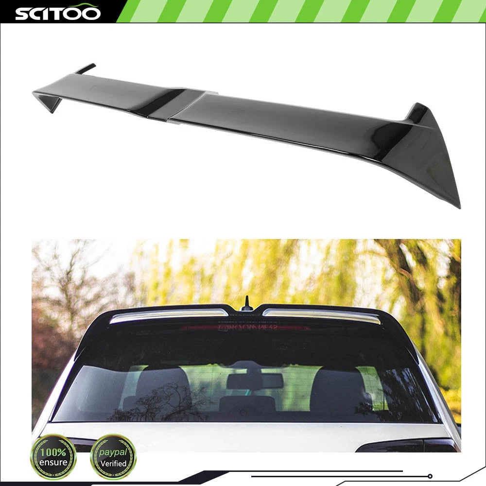 Rear Roof Spoiler for Volkswagen Golf MK7 MK7.5 (2014–2020) - Painted Black ABS