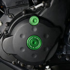 Set of 4 Aero Aluminum Anodized Cover Cap Plugs for Kawasaki KLR650 (1987–2024)