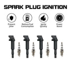 Set of 4 Ignition Coils & 4 Spark Plugs for BMW M6 M5 M3 X3 X5 (2001–2017) UF592
