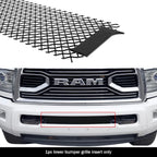 Tow Hook Grille for Ram 2500/3500 (2010–2018) Black Mesh Stainless
