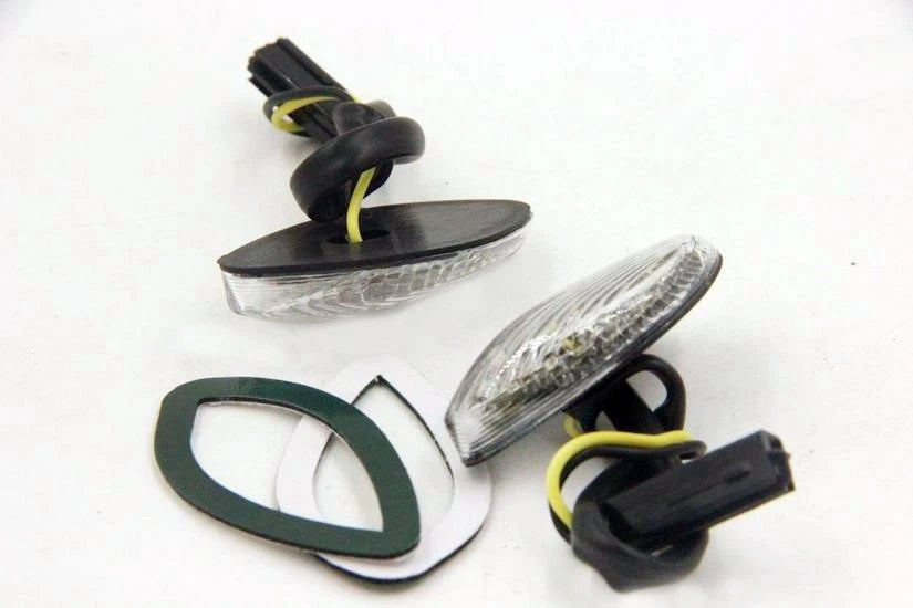 Clear Flush Mount LED Turn Signals for Honda CBR 600 F4i (2001–2007)