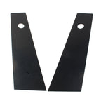 2X Bright Black Door Window Pillar Post Trims for Tesla Model Y (2020–2022)