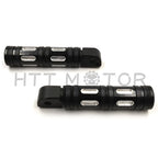 Black Edge Cut Footpegs for Harley Softail Fat Boy FLFB, Fat Bob FX (2018–2023)