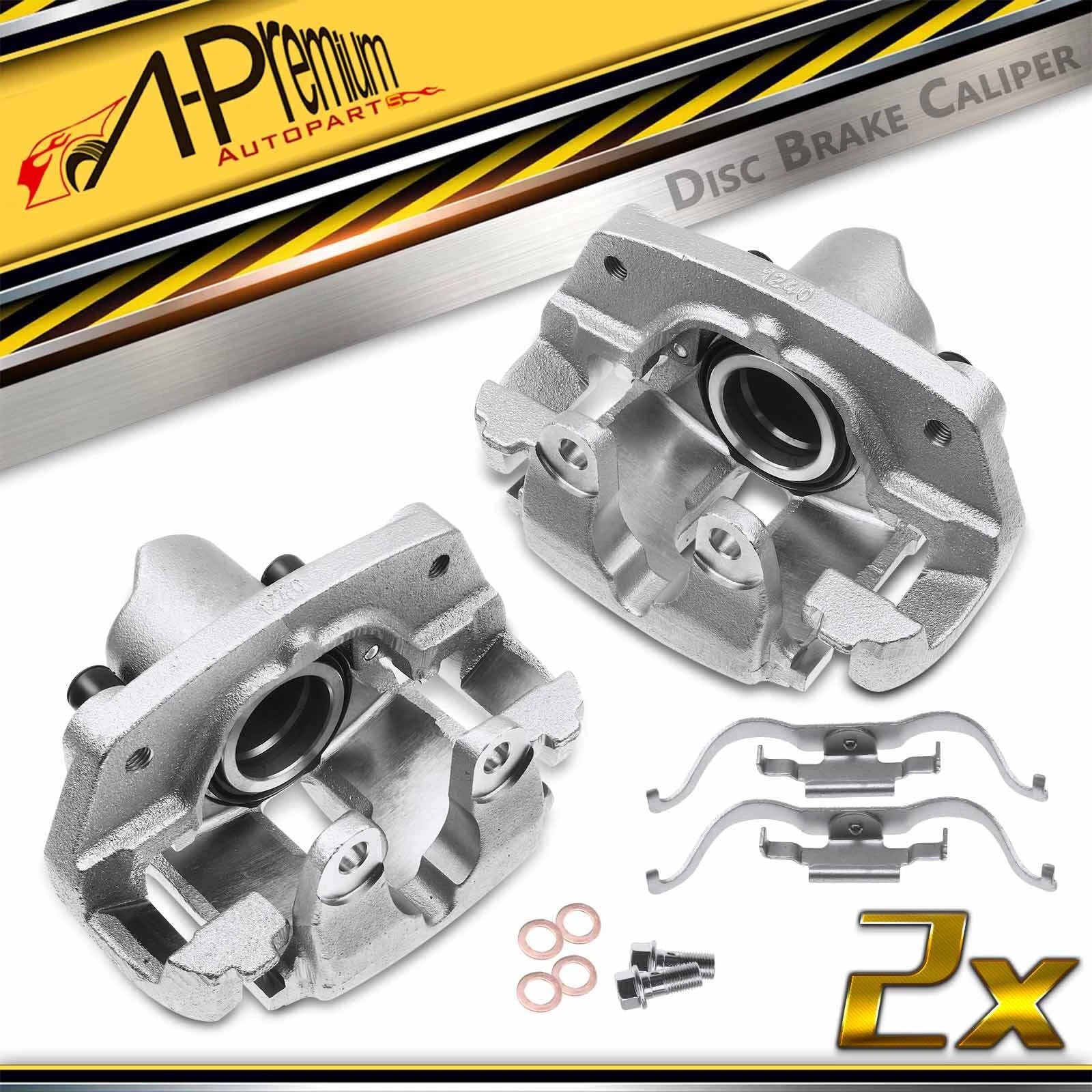 Pair Front Brake Calipers w/Bracket for BMW X5 (1999–2006)
