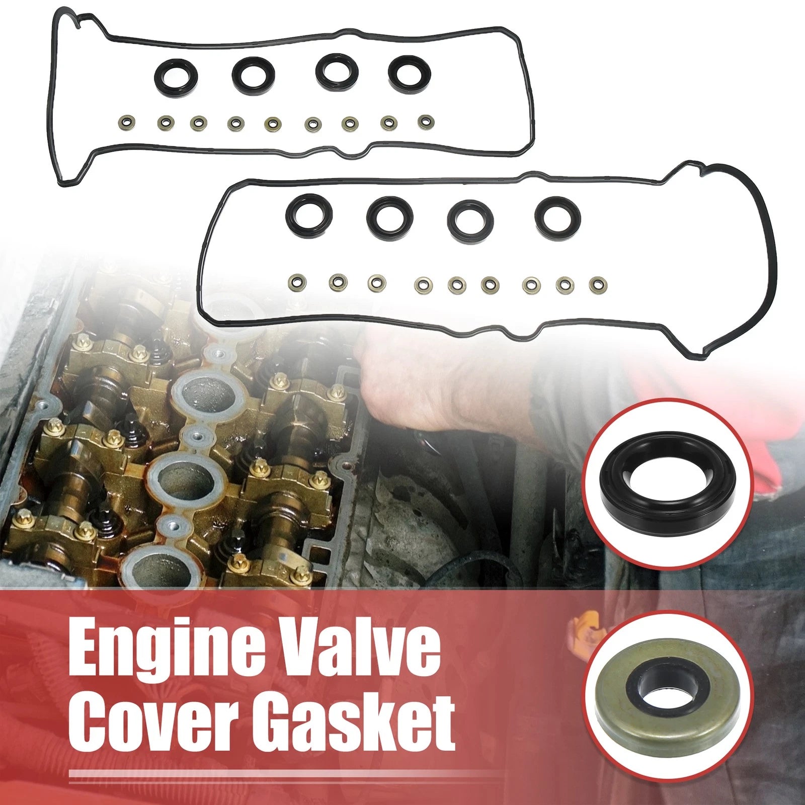 Engine Valve Cover Gasket Set for Honda Accord Odyssey Pilot (2003–2021) 12030-P8A-A00