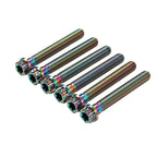6pcs M8x60mm Titanium Torx Head Flange Screws for Motorcycle Bike
