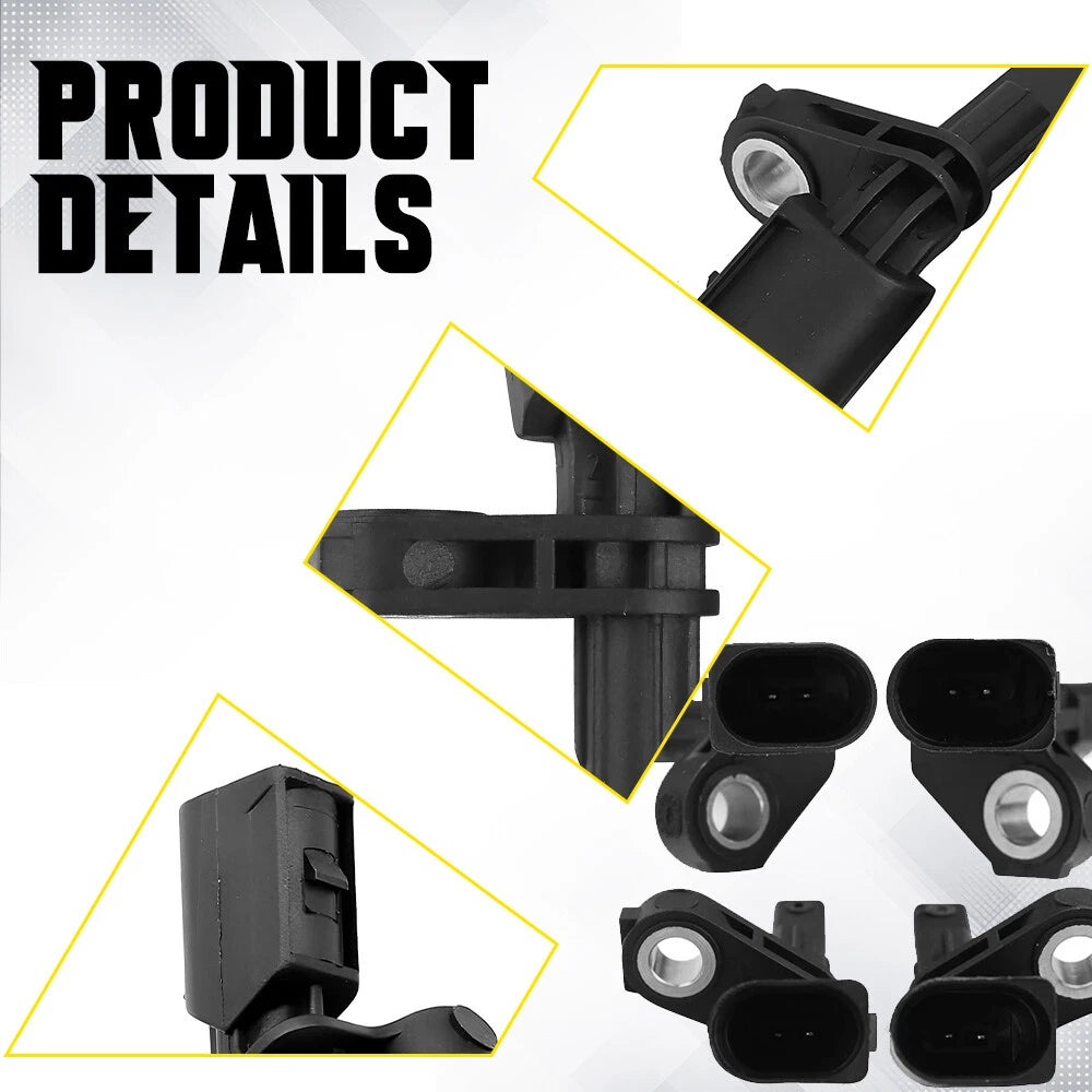 Set of 4 ABS Wheel Speed Sensors for Volkswagen Jetta Passat CC (2005–2018)