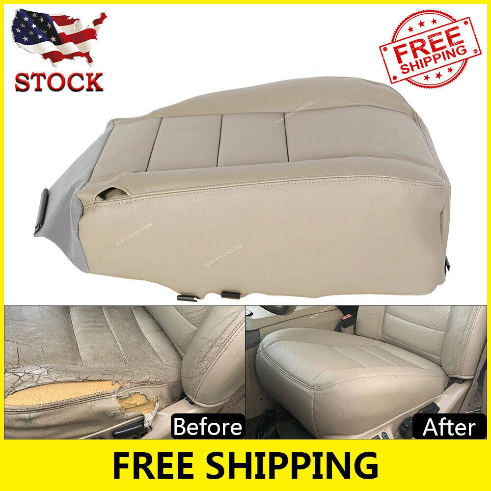 Driver Bottom Seat Cover for Ford F250 Super Duty (2002–2007) Tan