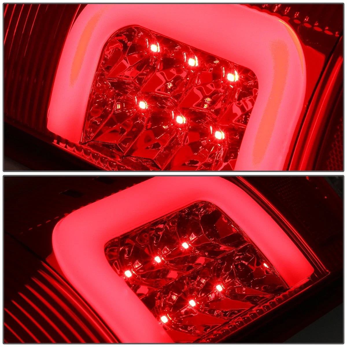 Red LED C-Bar Tail Brake Light Reverse Lamp for Ford Super Duty F150 (1999–2007)