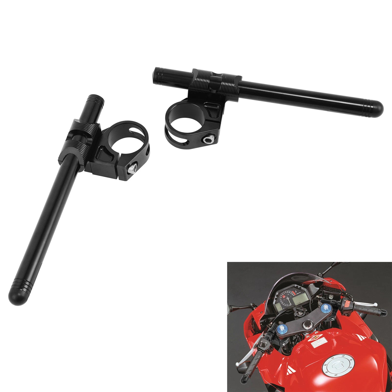 45mm Clip On Handlebar for Honda CBR600RR (2003–2004), Suzuki GSXR600 (1996–1999)