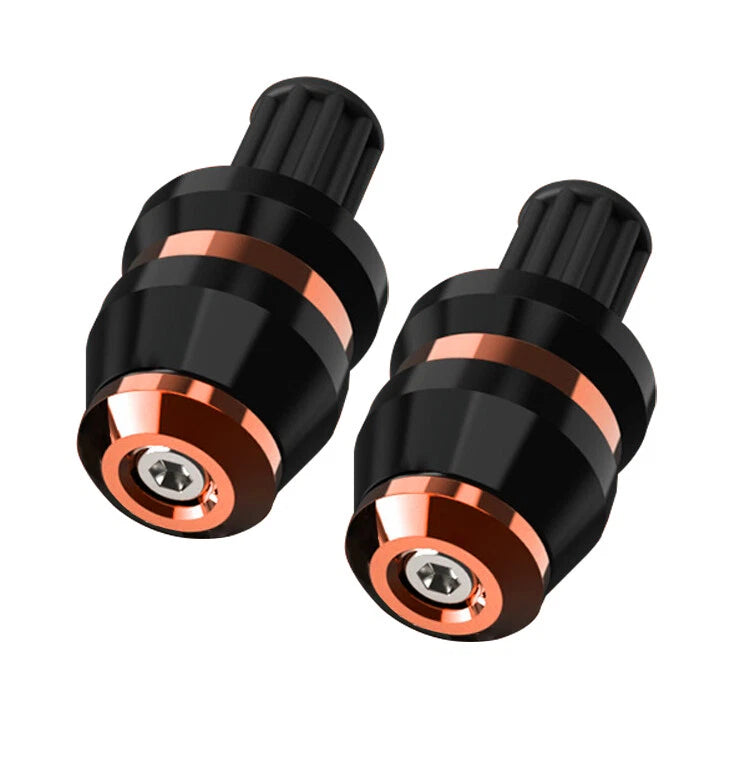 Pair of 22mm Motorcycle Handlebar Grips Bar End Slider Cap Plugs CNC