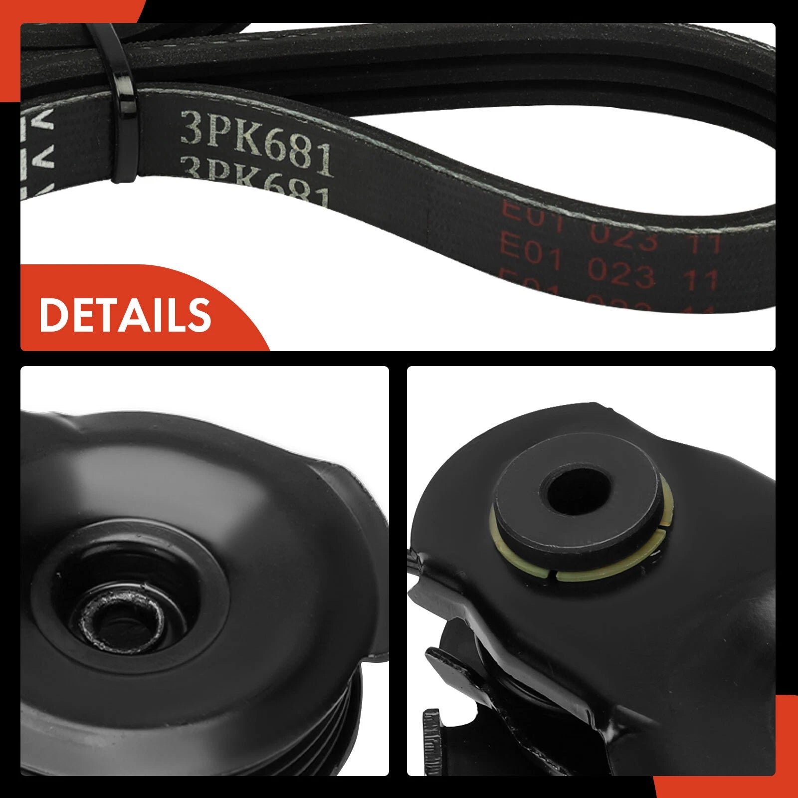 2X Serpentine Belt Drive Component Kit for Ford Escape (2001-2004)