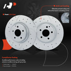 Front Side Drilled Brake Rotors for Mercedes-Benz E550 (2007-2009)